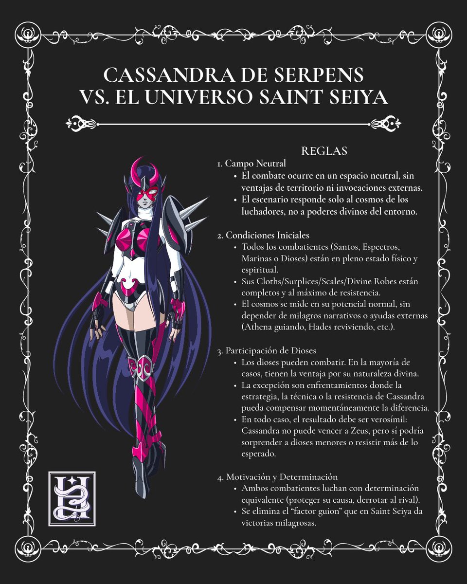 LadyHeinstein's tweet image. Cassandra vs. El Universo de Saint Seiya

Comenten personajes oficiales de la franquicia y yo les diré como creo que sería el resultado del combate contra Cassandra, siguiendo estas reglas.

Trataré de ser lo más imparcial posible sobre mi perspectiva del personaje.