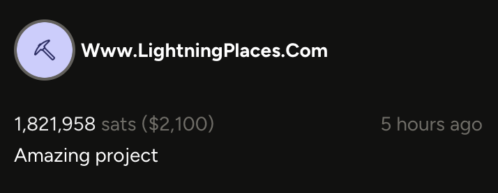 Geyser (@geyserfund) on Twitter photo 🤯 Wow!! this is an amazing contribution to <a href="/Fundguadalupepy/">Fundación Guadalupe</a> by <a href="/LightningPlaces/">LightningPlaces</a> ❤️
Speechless. Bitcoin was built for doing good! 🤯 Wow!! this is an amazing contribution to <a href="/Fundguadalupepy/">Fundación Guadalupe</a> by <a href="/LightningPlaces/">LightningPlaces</a> ❤️
Speechless. Bitcoin was built for doing good!