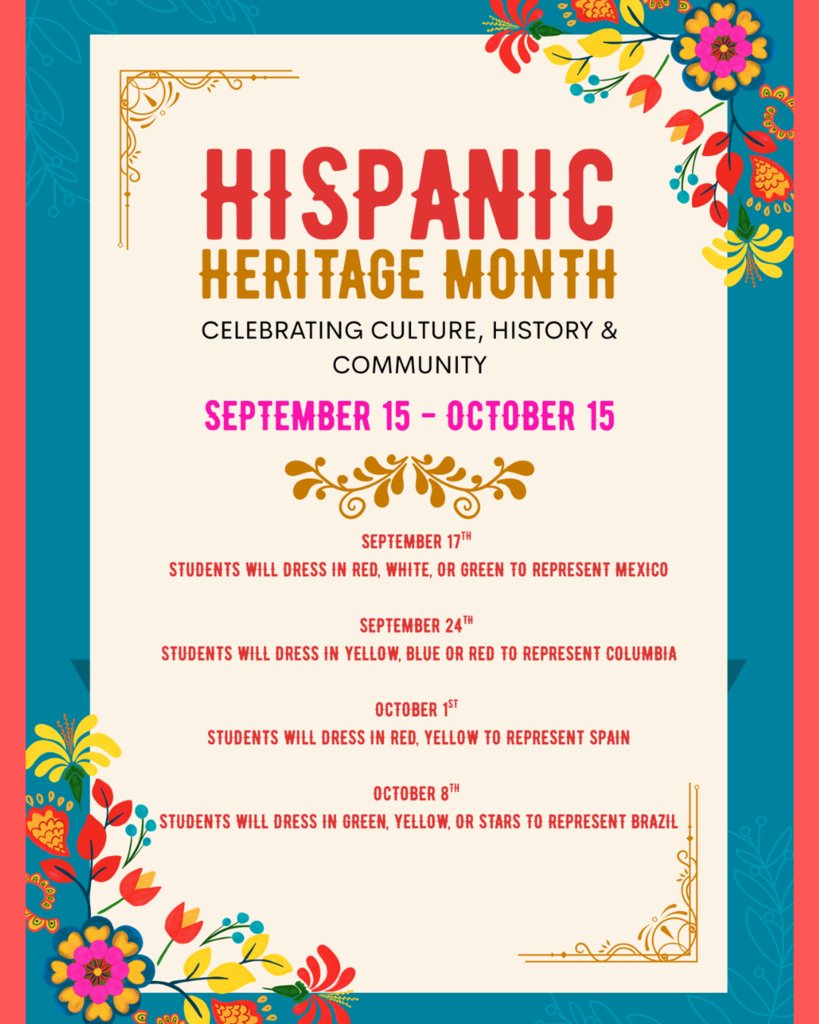 Let's celebrate National Hispanic Heritage Month.  #WilderWolves #BuildingBrightFutures #AllinAlvinISD