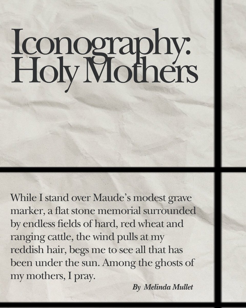 “Holding her fatherless child and her Mennonite faith tight as the train slowed into a little outpost, nearly lost in a sea of pale prairie grass, did she doubt God?” Melinda Mullet chronicles her homesteading foremothers’ resilience. larbpublab.org/2025/07/24/ico…