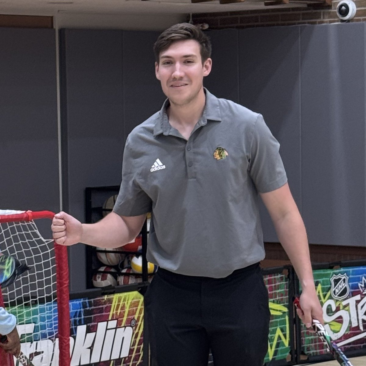 “Unfortunately, I’m just the broadcaster” 

- <a href="/DanaGrey0/">Dana Grey</a> when asked if he plays for the IceHogs (moments before being left hanging for a fist bump)