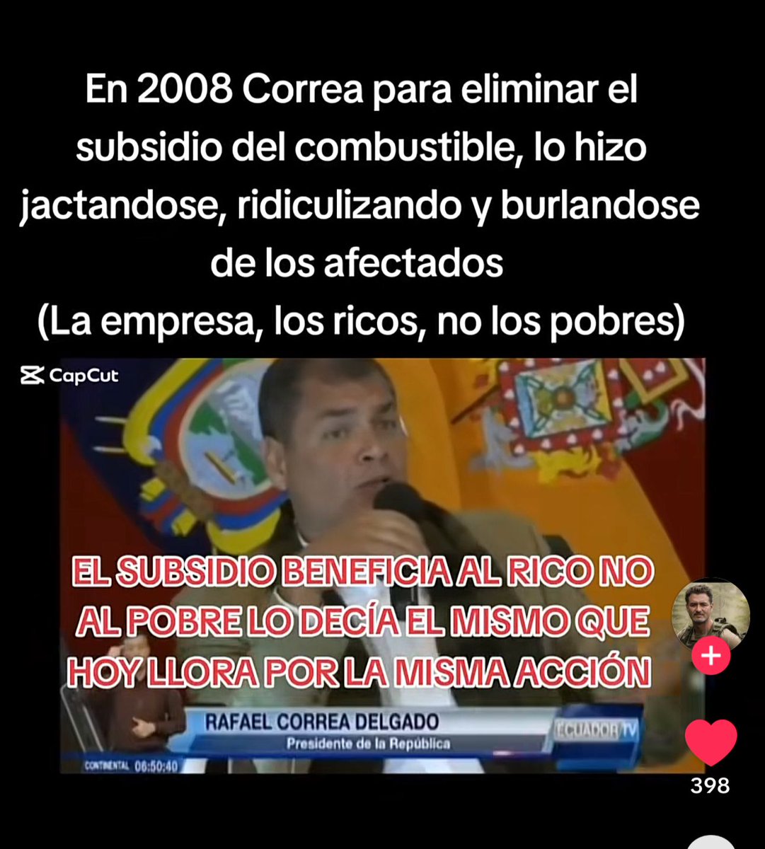 ¿Sin vergüenza? Sin vergüenzas son quienes cambian de postura dependiendo de lo que les conviene. Rafaelito, este eres tú, hablando de los subsidios. 

Nunca respaldaré la ineficiencia estatal: SUBSIDIOS SIN CONTROL, NO. REDISTRIBUCIÓN A QUIENES LO NECESITAN, SÍ.

Nunca se
