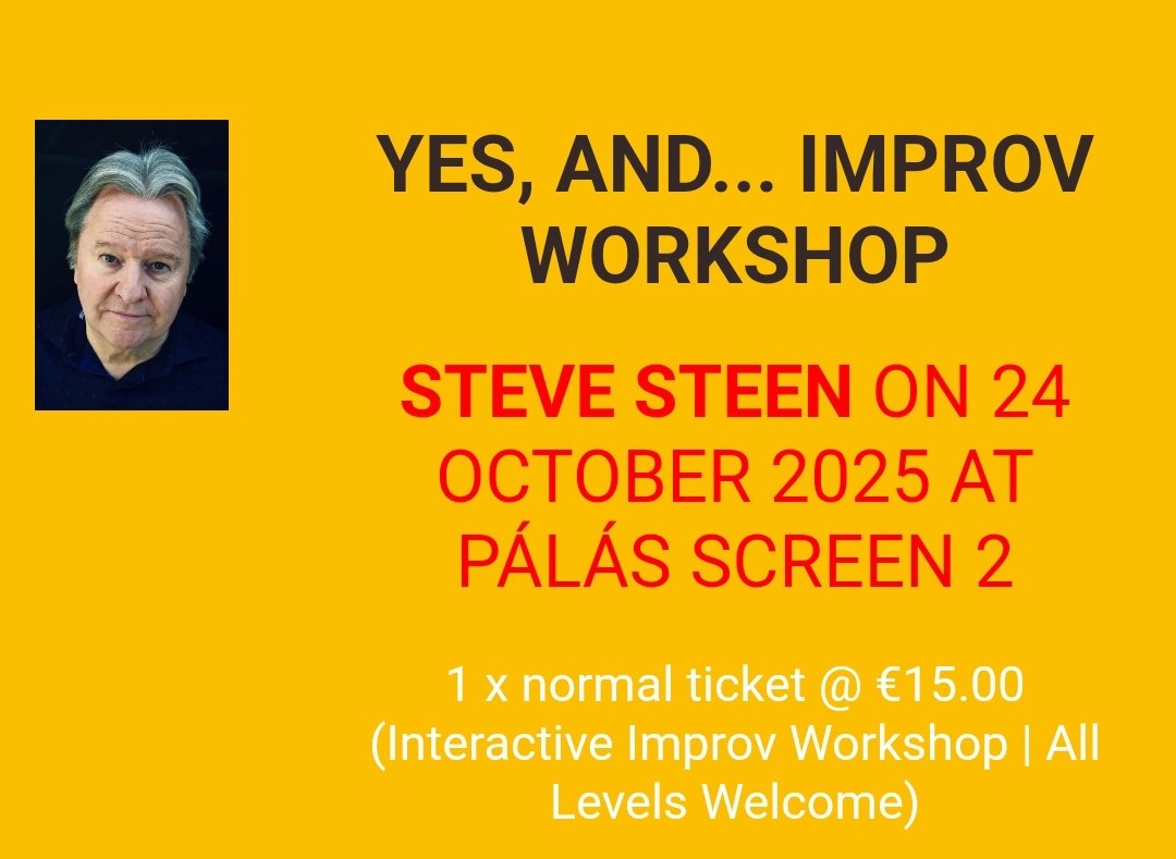 daveypython's tweet image. 1st ticket of the @galwaycomedy festival purchased. More to come, can't recommend this enough for anyone looking for something different but still plenty of laughs to be had with @sirsteen 
Roll on October!