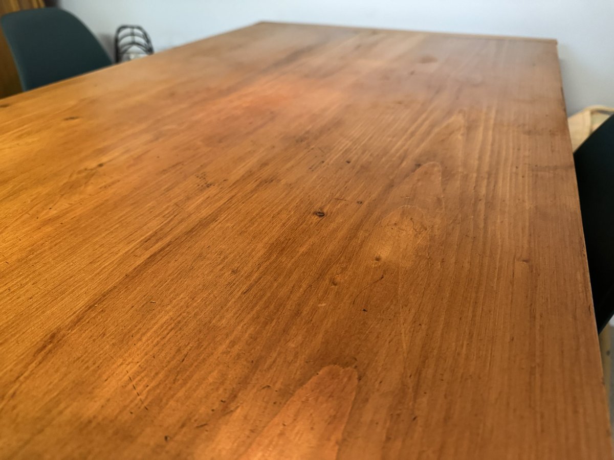 It doesn’t stop at 5pm….

Home dining table (and prop from James Bond ‘Spectre’) needed a quick lick of polish.

Buff up later and then it is feet up time.