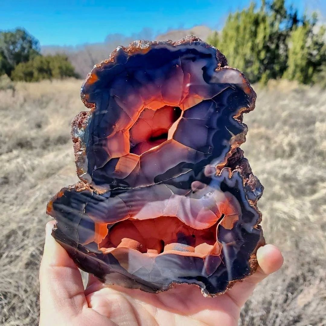 Beautiful, and rare Patagonian crater agate only found in Argentina!