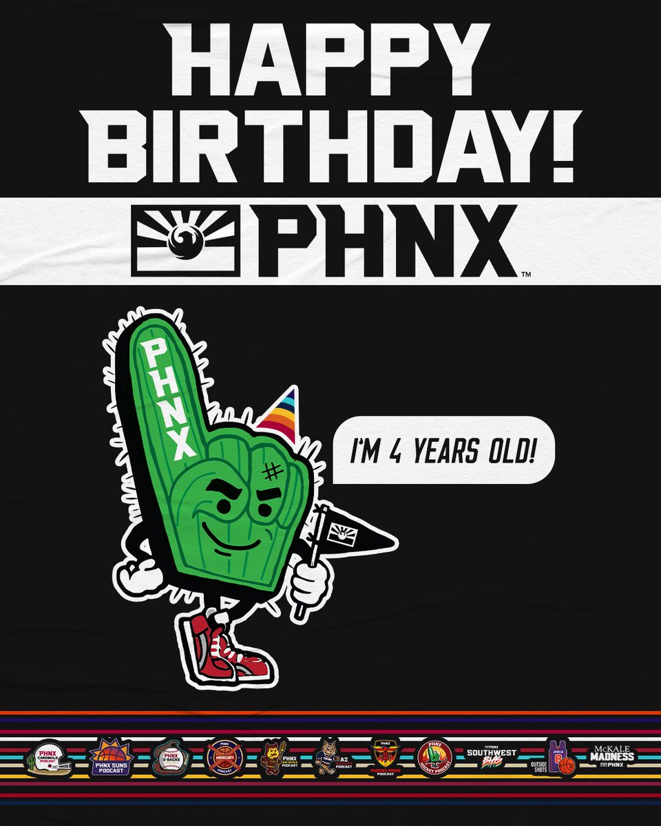PHNX_Sports's tweet image. 4 YEARS OF PHNX!

Thank you to everyone who has tuned in and supported, we wouldn’t be here without you 🫶🥳