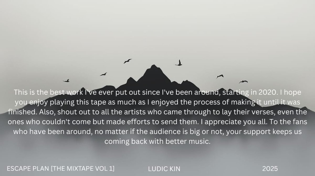 ludic_kin's tweet image. distrokid.com/hyperfollow/lu…

Escape Plan [The Mixtape vol.1] 

#TheWeeknd #CalvinKlein #sasala #ludickin #ReleaseAllTheEpsteinFiles #AppleEvent #dogwithat #WCQ2026