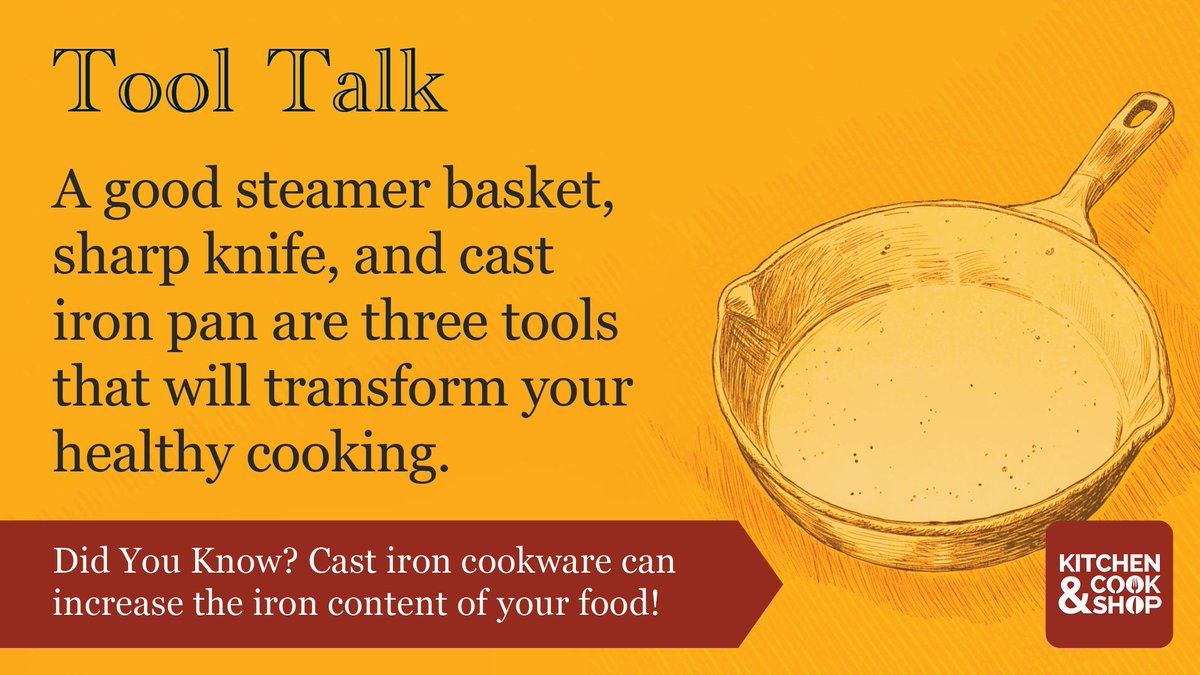 kitchencookshop's tweet image. 3 tools that will transform your healthy cooking game 🔧 Steamer Basket, Sharp Knife and Cast Iron Pan. Do you have each of these in your kitchen? Which one surprised you the most?

#kitchentools #essentials #cooking

Visit our Healthy Cooking Storefront: amzn.to/45mdlJA