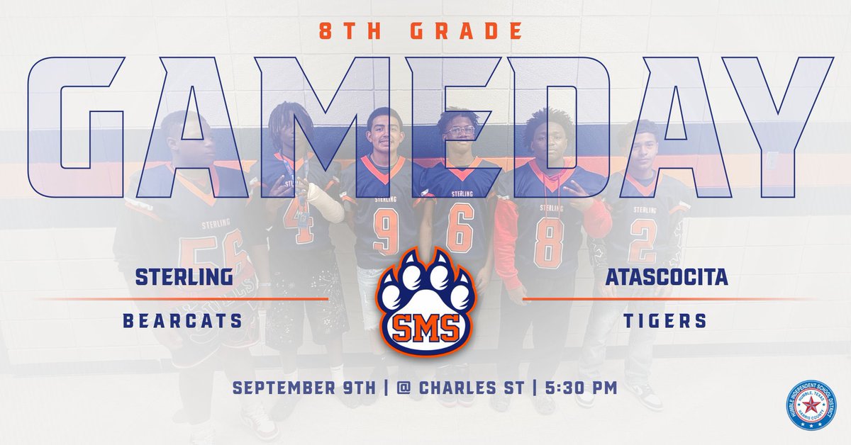 Come out to Charles Street tonight to help our 8th grade Bearcats get their first win of the season #ProtectTheH <a href="/Coach_RobMurphy/">Robert Murphy</a> <a href="/HumbleISD_SMS/">Ross Sterling MS</a> <a href="/HumbleISD_Ath/">Humble ISD Athletics</a> <a href="/FootballHumble/">Humble Wildcats FB</a>