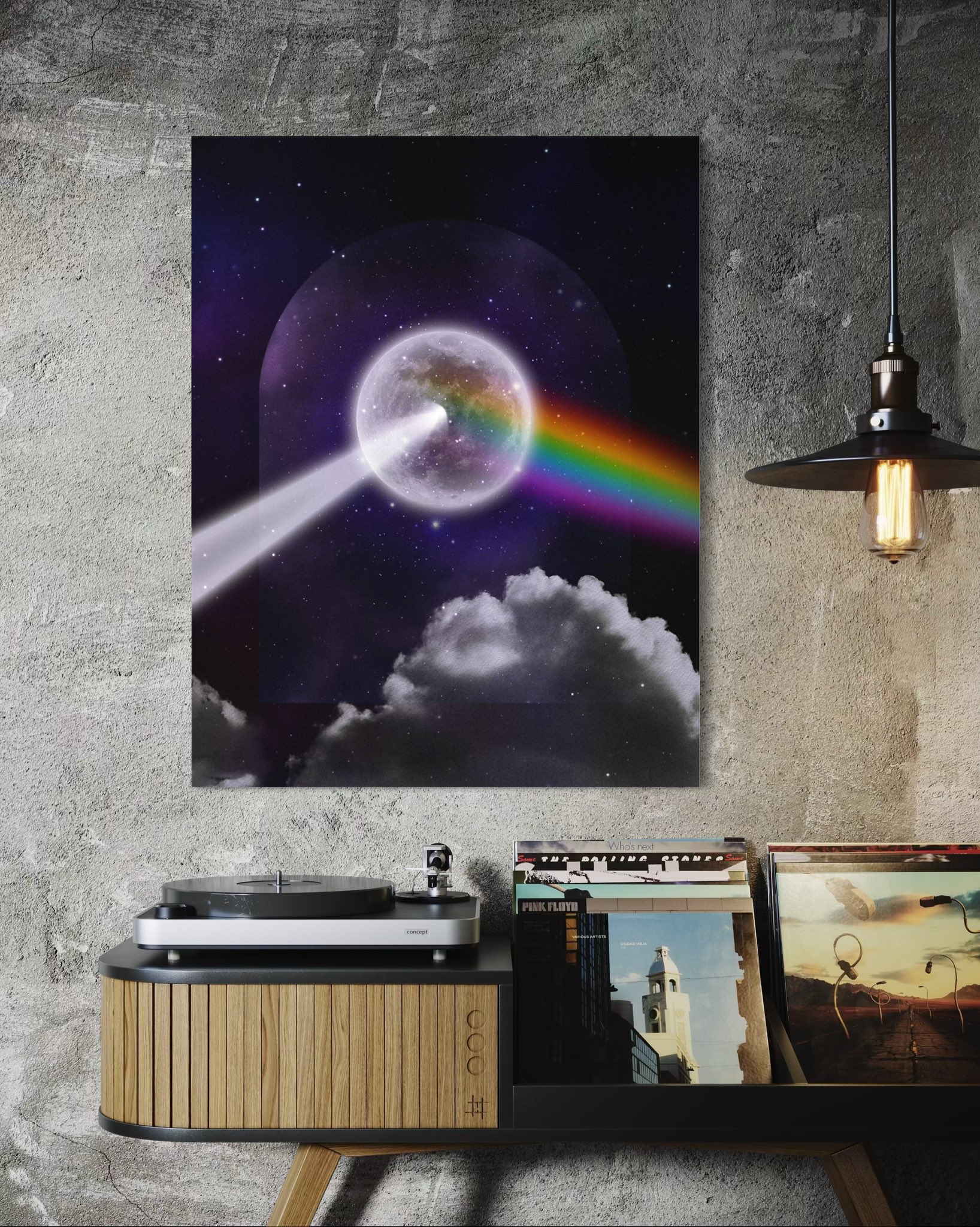 アート・デザイン・音楽 PINK FLOYD Pink Floyd Dark Side Of The Moon – Carved Vinyl Record Art