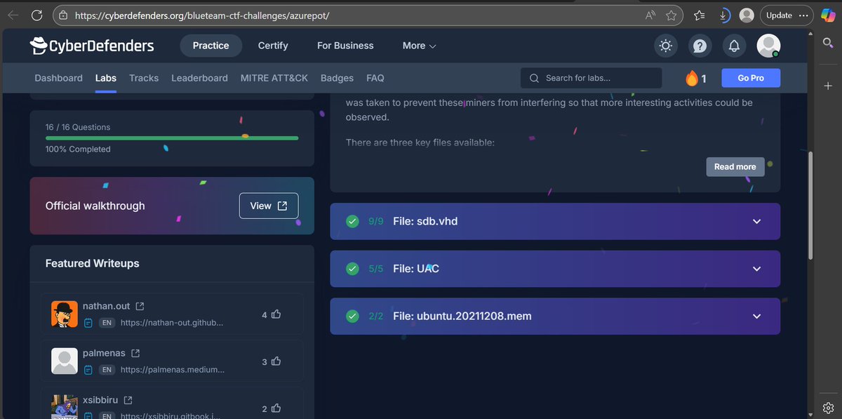theitgirliee's tweet image. Day 82 &amp;amp; 83💃
Yes yes I spent two days on a lab again😭
It involved understanding real-world Linux compromise via CVE-2021-41773 by analyzing disk, memory, and system artifacts to identify attacker techniques, persistence methods, and IOCs with FTK Imager.
#100DaysOfCyberSecurity