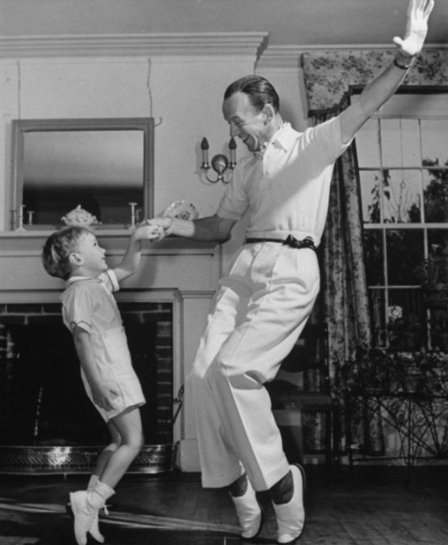 Fred Astaire and his son, Fred Jr., in 1940.
Fred Jr. is 89-years-old and still with us!