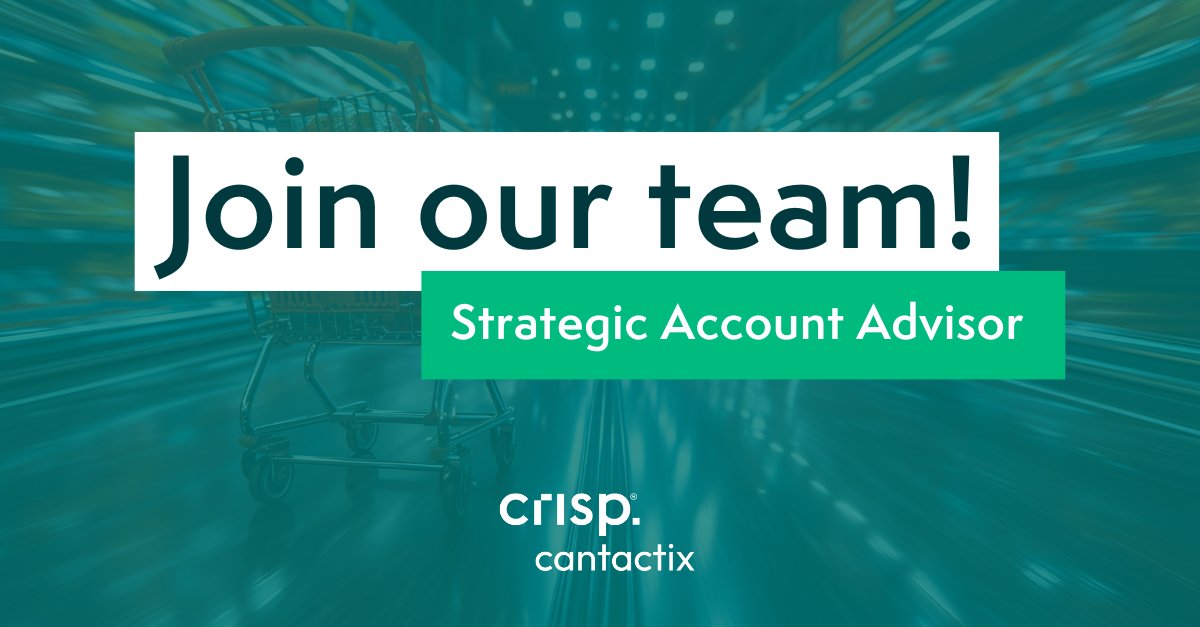 cantactix's tweet photo. We're growing our team! If you’re passionate about optimizing Space Management and driving retail efficiency, explore the latest opportunity at Cantactix, now part of Crisp! Apply now &amp; play a key role in modernizing #CatMan for leading retailers + CPGs.➡️ https://t.co/0so8fXut15 https://t.co/zhSKe2edvl