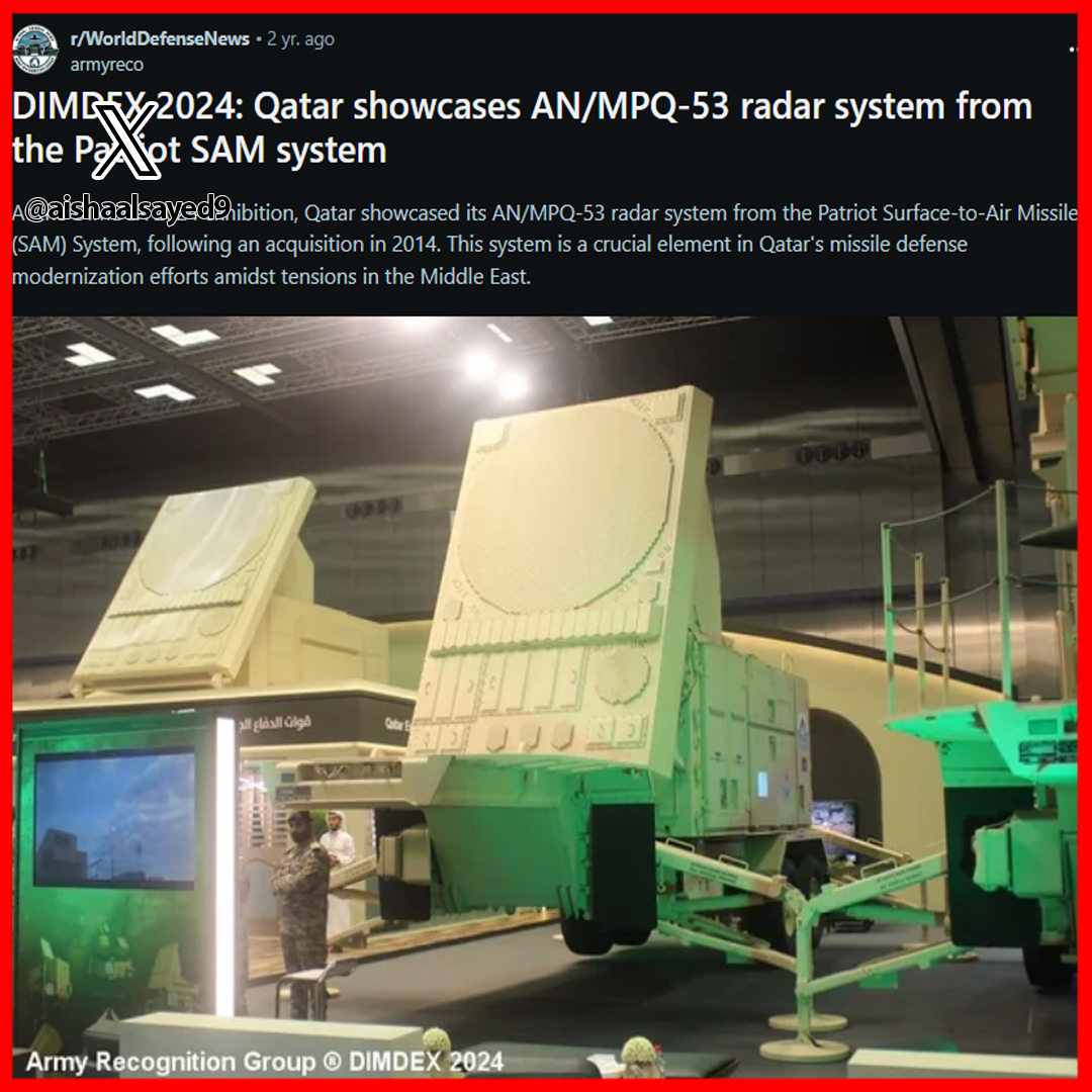 📌السؤال الثالث
بطاريات الدفاع الجوي من نوع باتريوت الامريكية (MIM-104 Patriot) اللي تمن الصاروخ الواحد فيها حوالي 2 مليون دولار وجايبها وحاططها في كل شبر في دولتك ومنها في المنطقة اللي تم استهدافها
مفيش فيها ولا واحد عمل اي نفخة هوا ليه ضد 10 طائرات داخلين اجوائك؟
مشافتهاش؟
ازاي
