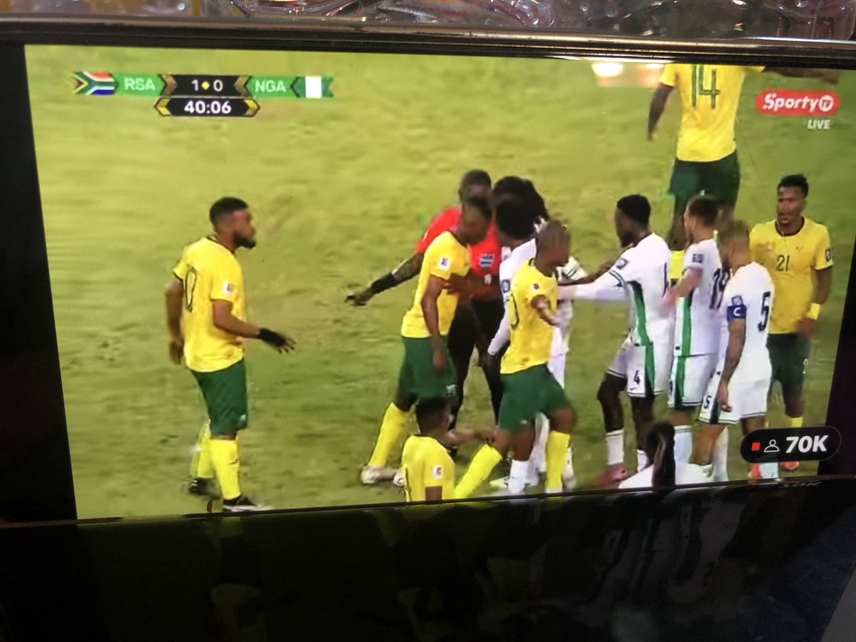 NpoReports's tweet photo. End of 1st Half! It’s South Africa 1- Nigeria 1
Draw | Chukwueze | Nwabali | #WCQUALIFIERS | #NGASA | TheTorcherSZN | Ondo Finance | Dede and Joanna | Aregbesola | SMEs | Mkhwanazi | SoarSuperEagles | Frank Lampard | RSANGA | Bitget Launchpool | pete Adochie | Akin | 2026 FIFA World Cup | Natasha | Kolu