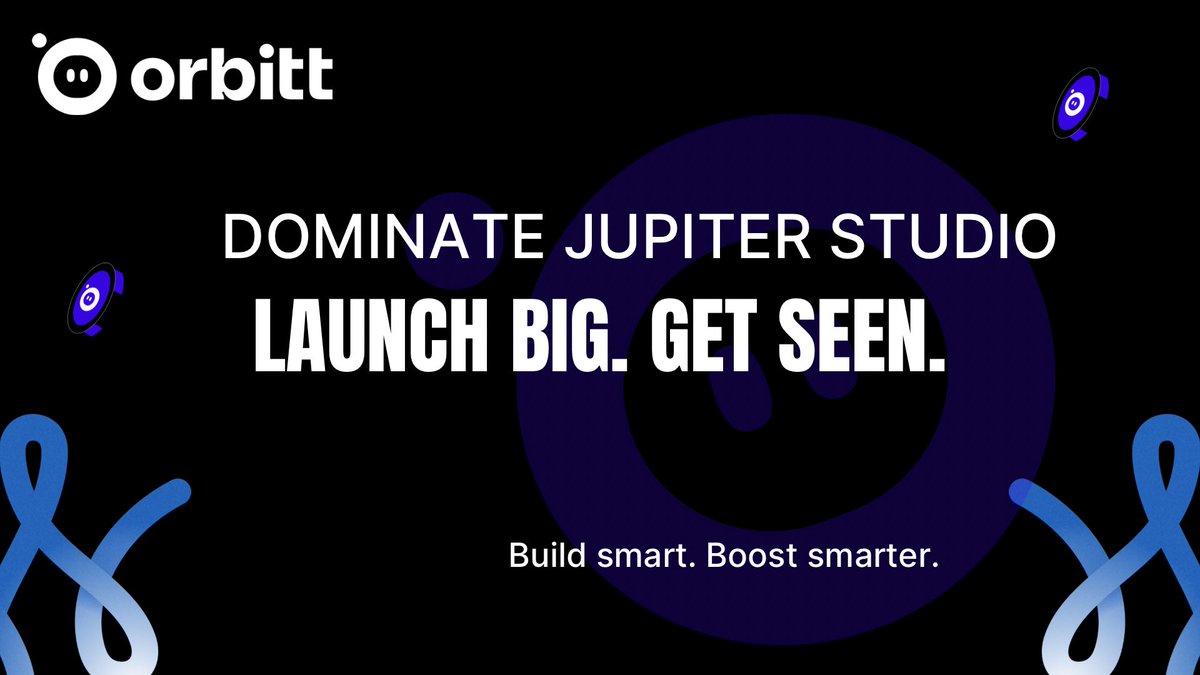 Khenny606's tweet photo. Want to dominate Jupiter Studio?
 Here’s how creators are turning token launches into real momentum on Solana 

🧵 👇 @orbitt_ai 
 #Solana #JupiterStudio #Orbitt https://t.co/6Jw8uX7dxG