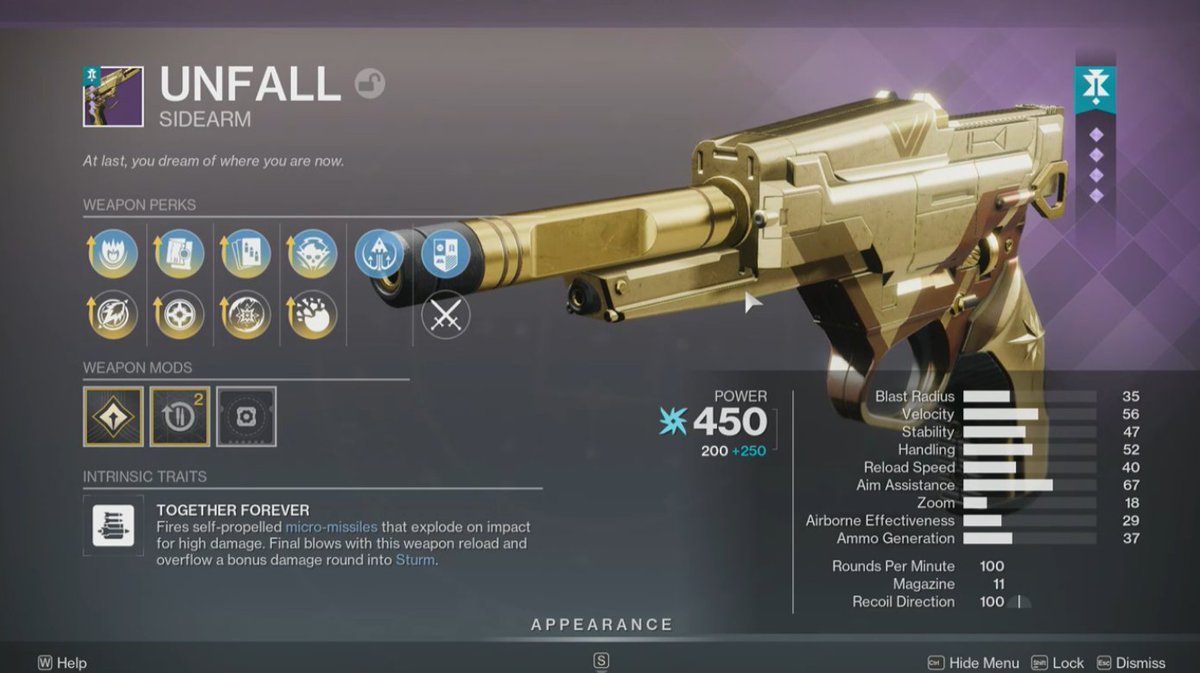 Duas novas armas que terão sinergia com a Sturm e a MIDA:

A escopeta MIDA Macro-Tool
A pistola-foguete Unfall

#Destiny2