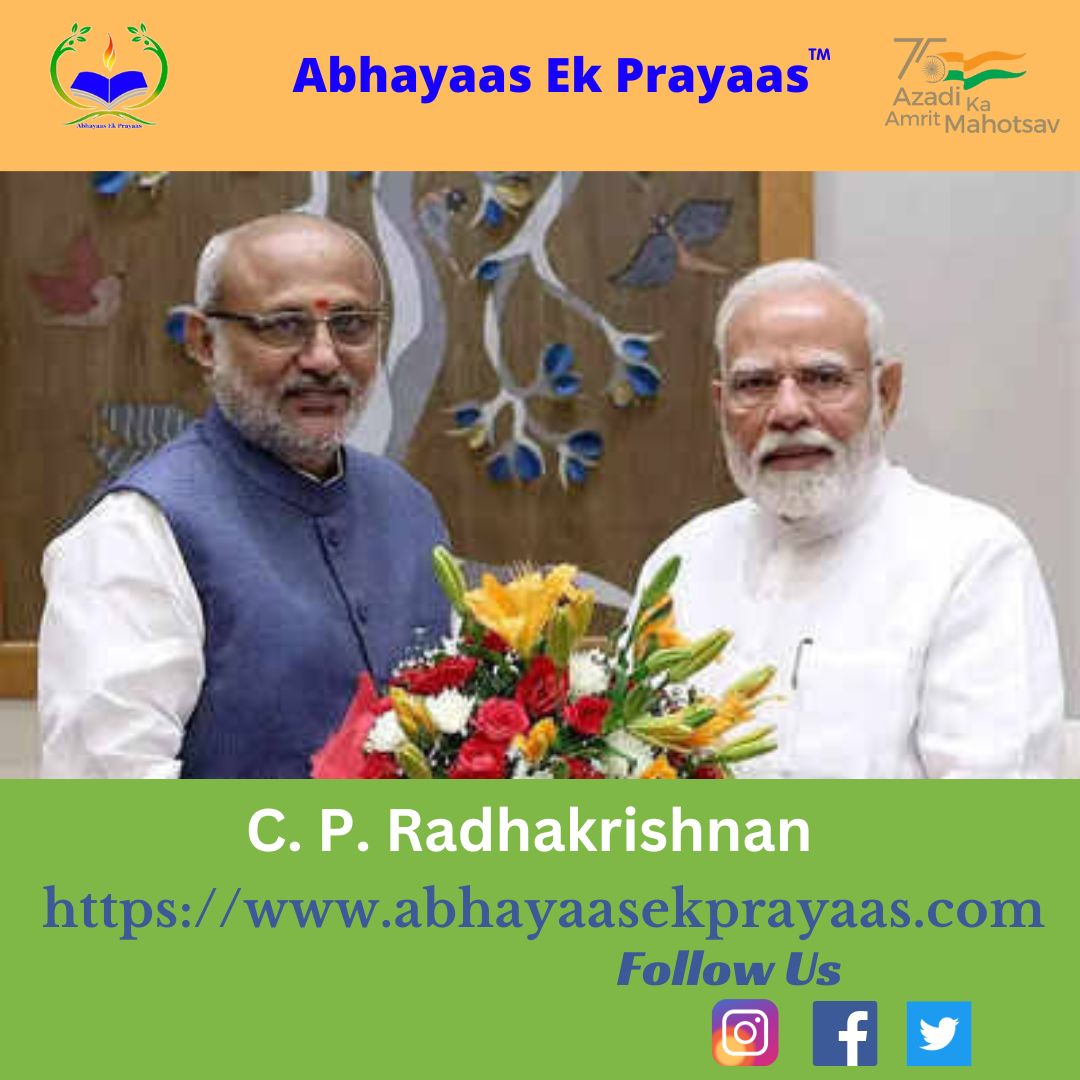 ek_prayaas's tweet photo. "Heartfelt congratulations to Shri C. P. Radhakrishnan ji on becoming the Vice President of India! His dedication & leadership will inspire the nation. Wishing him success in his new role & ensuring India's continued progress #CP_Radhakrishnan #VicePresidentOfIndia" https://t.co/hKxCJ8a83g
