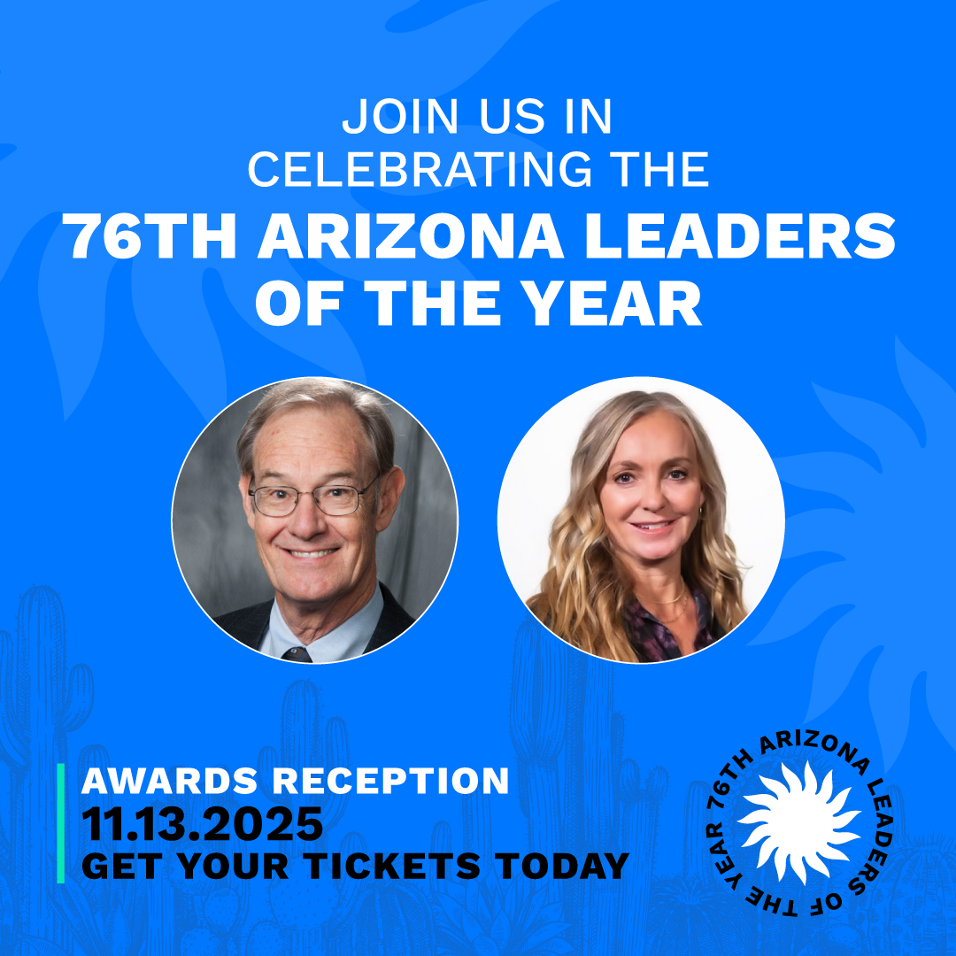 ✨ We’re pleased to announce the 76th Annual Arizona Leaders of the Year honorees, Leslie Motter and Terry Goddard! ✨ Learn more about this year's honorees, why they were selected and this year's Awards Reception 👉 vleads.org/76AZLYblog