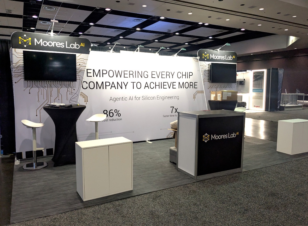 mooreslabai's tweet image. Getting everything in place before the doors open at AI Infra Summit! 

There&apos;s nothing like preparing and building with this team, and we&apos;re excited for what this week will bring.

See you all at Booth #724!

#AIInfraSummit #MooresLabAI #AgenticAI #EDA #ChipDesign…