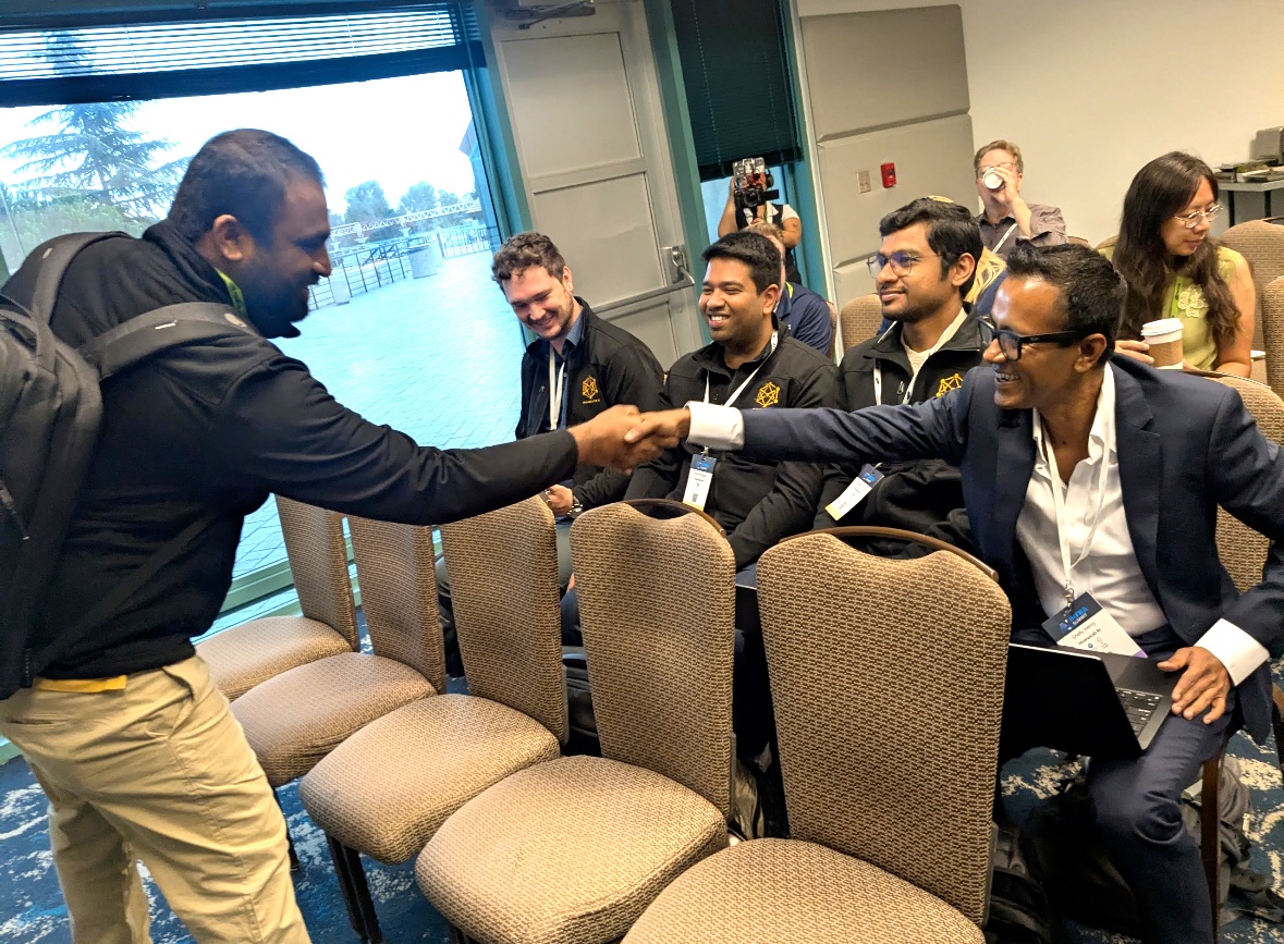 mooreslabai's tweet image. Getting everything in place before the doors open at AI Infra Summit! 

There&apos;s nothing like preparing and building with this team, and we&apos;re excited for what this week will bring.

See you all at Booth #724!

#AIInfraSummit #MooresLabAI #AgenticAI #EDA #ChipDesign…