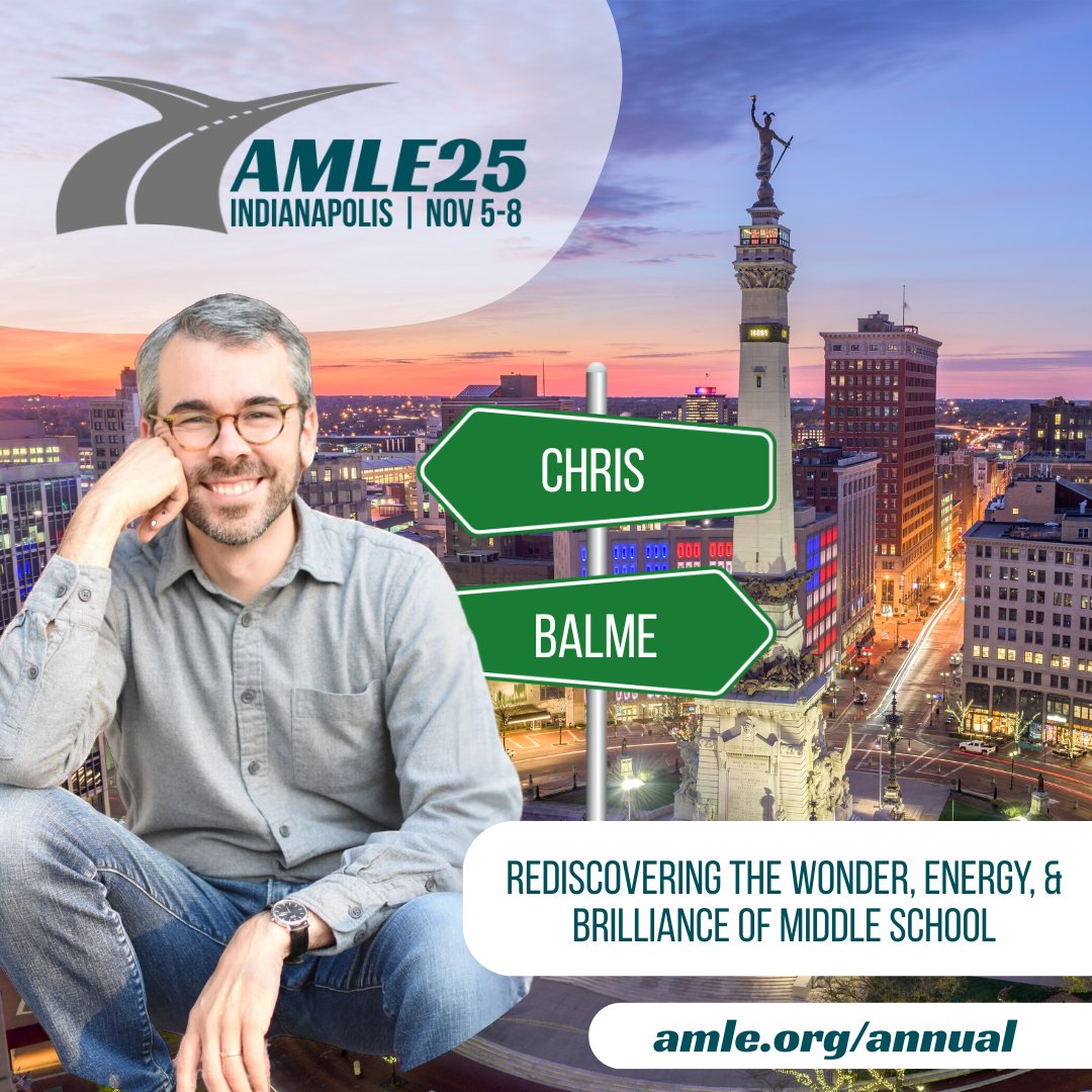 "I have been to many conferences, but none that involved a community solely focused on the middle grades like this one." 

We hear that a lot, and we're proud of it! 😀 Come find your middle school "people" at AMLE25 in Indianapolis this November. We can't wait for you to meet