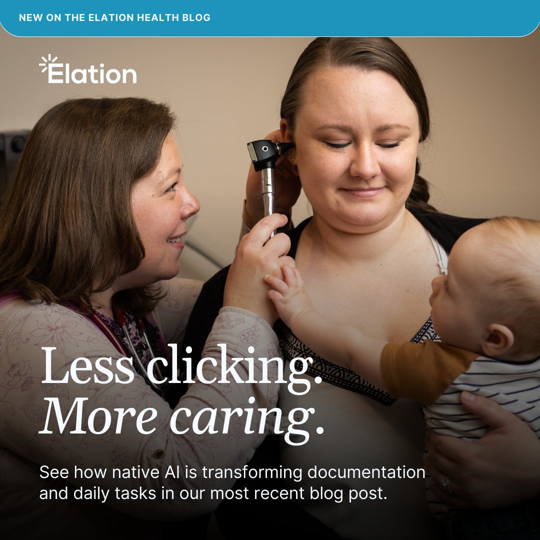 What does "AI-native" mean? It’s a new approach to EHRs.

Instead of a "bolt-on" feature, our AI is seamlessly built into the core platform to help with notes, summaries, and tasks. The goal? Less admin work, more patient focus.

Learn more: ow.ly/Vu9N50WTk5e