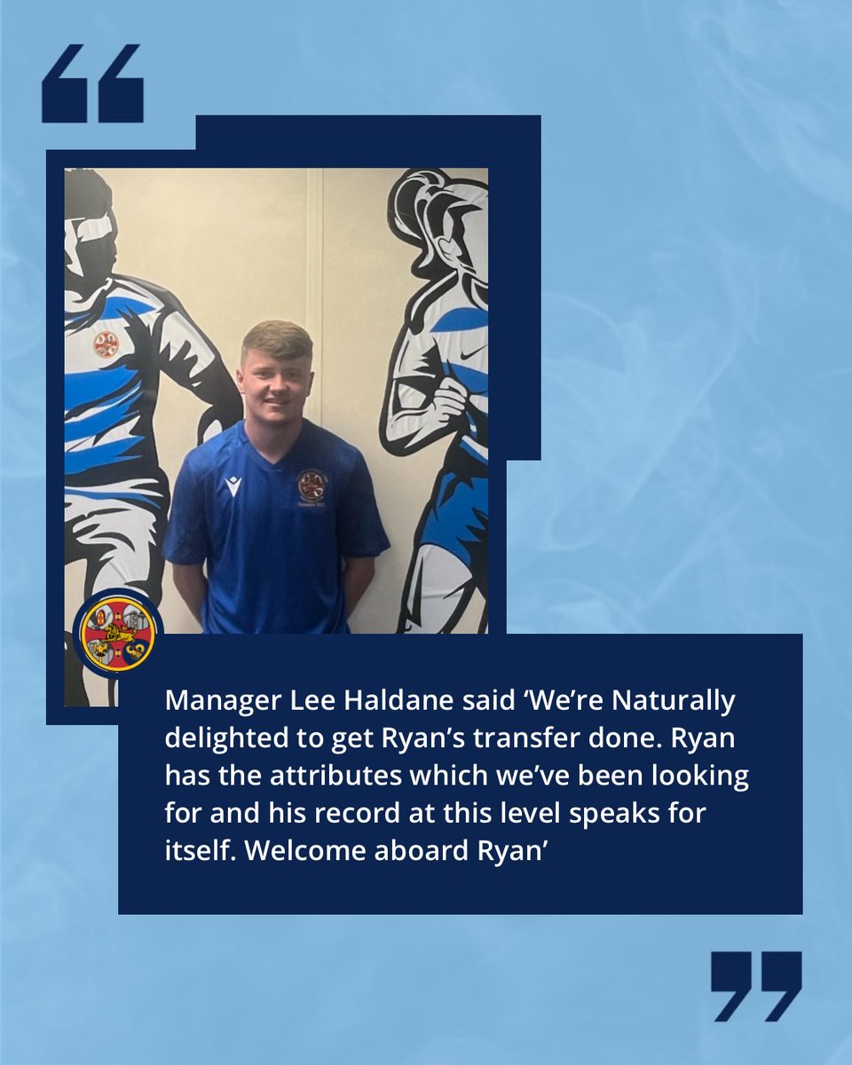 It’s a Happy Tuesday Cestrians. We are thrilled to confirm the signing of Ryan Wright from Thornaby. Welcome to the club Ryan 🔵⚪️🔵