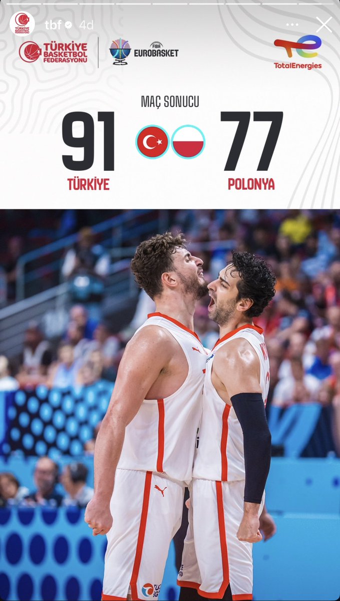 Yarıfinal maçını cumhuriyet meydanında izlemek istiyoruz🏀🏀finala bir maç kaldı