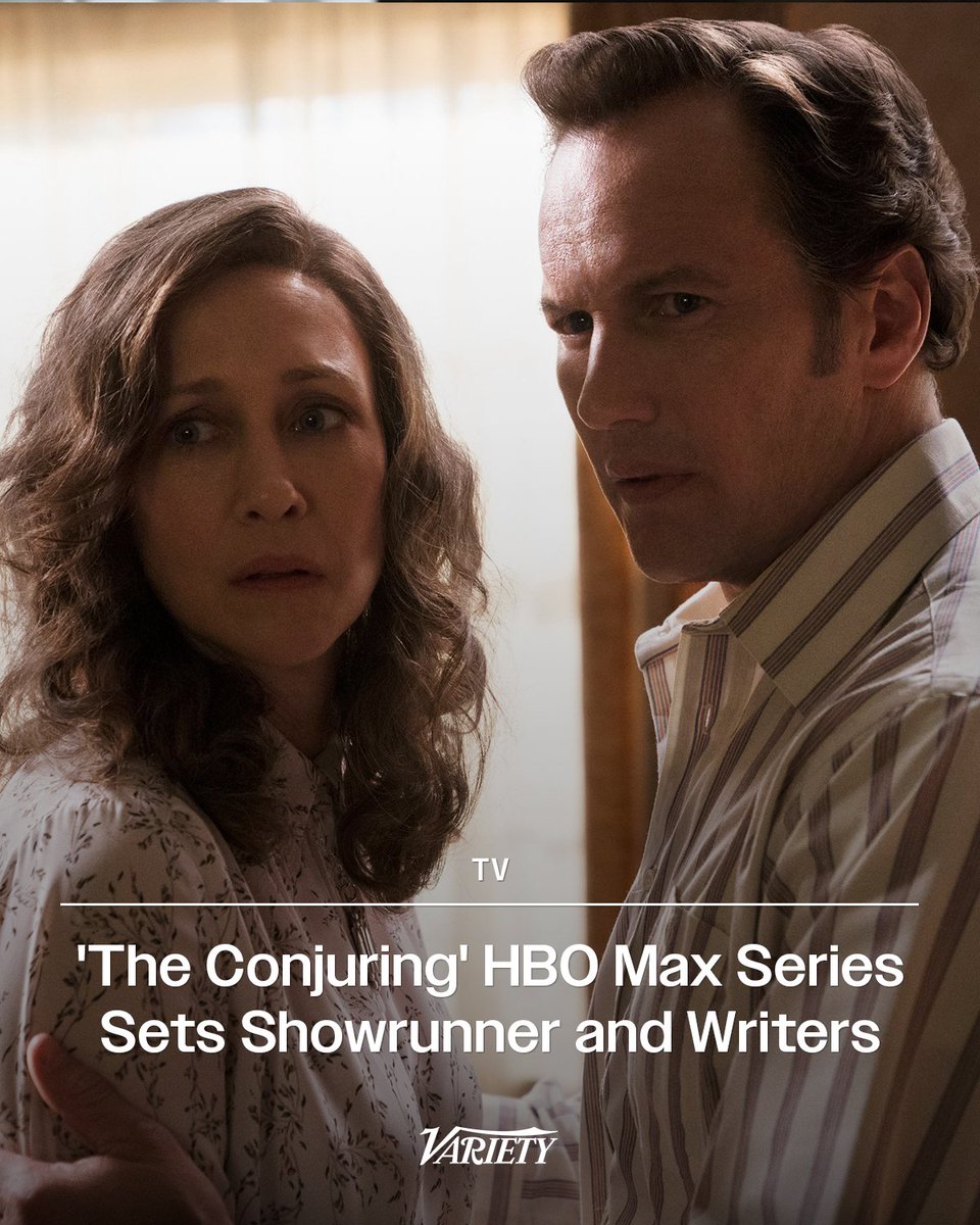 Variety's tweet image. EXCLUSIVE: #TheConjuring TV series currently in development at HBO Max has taken a big step forward.

Nancy Won has boarded the project as writer, executive producer and showrunner. Peter Cameron and Cameron Squires are attached to write on the series.
wp.me/pc8uak-1lGhqP