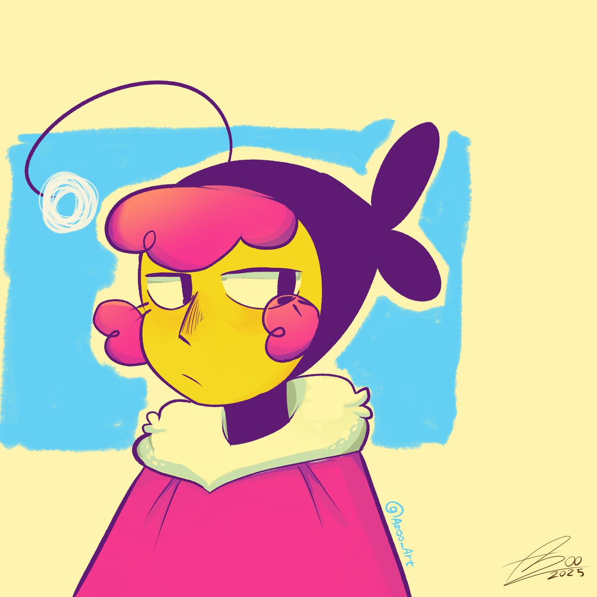 gostei do bixinho, ficou simples pq não sei pintar 😭😭 #art #fanart