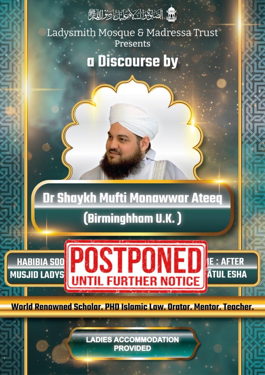 Ladysmith Mosque & Madressa Trust tweet media