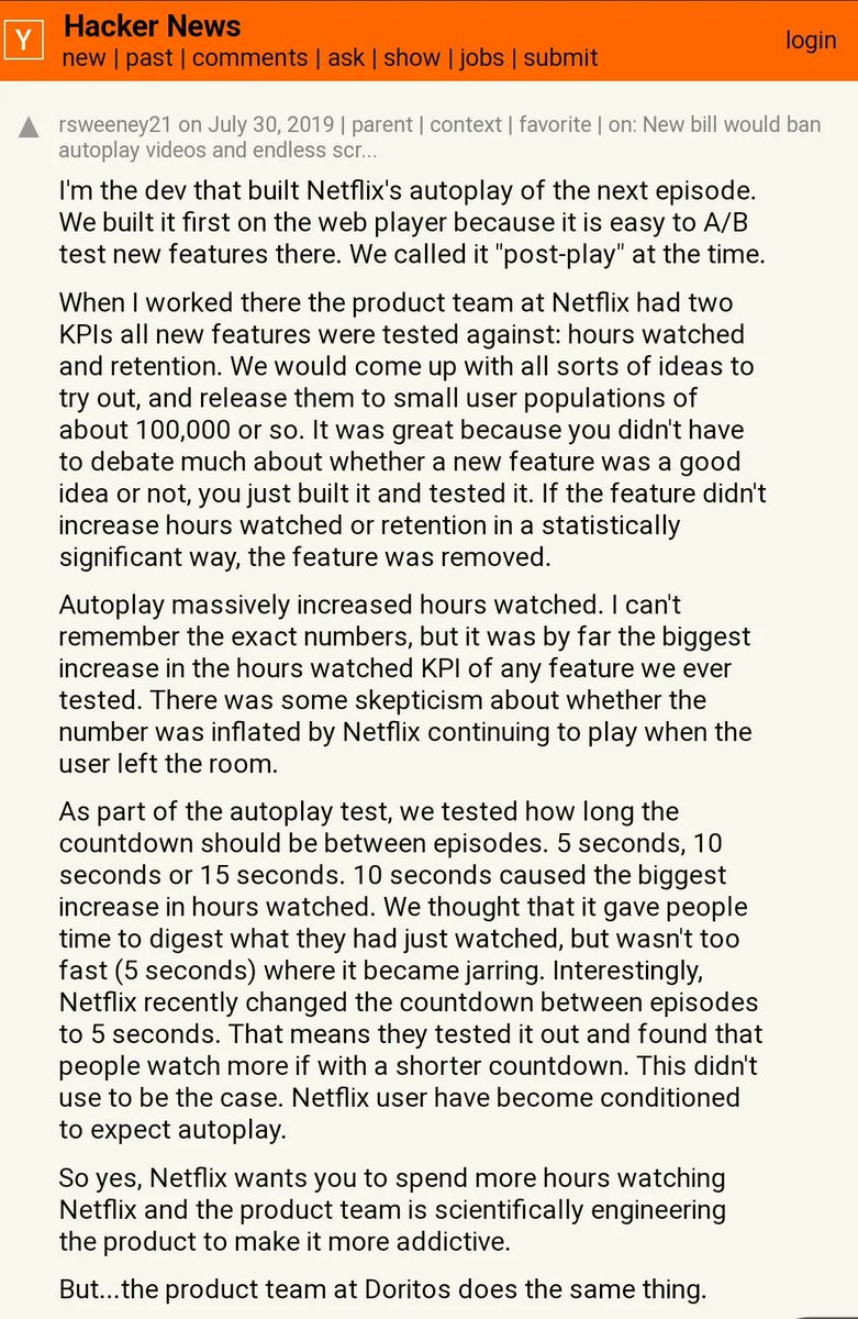 cool A/B test story about netflix
