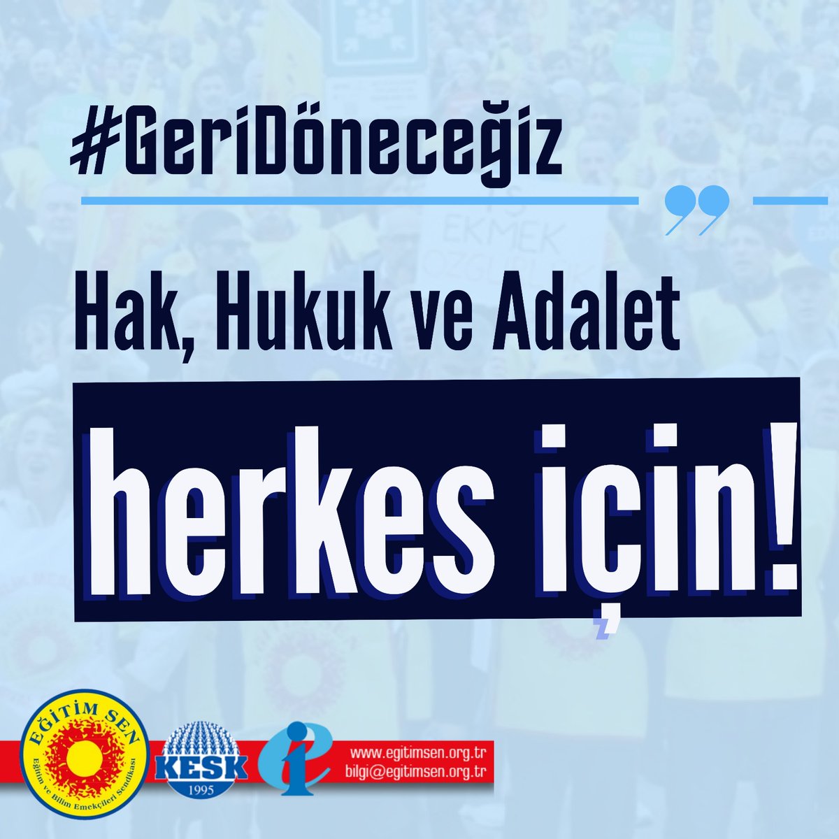 #GeriDöneceğiz