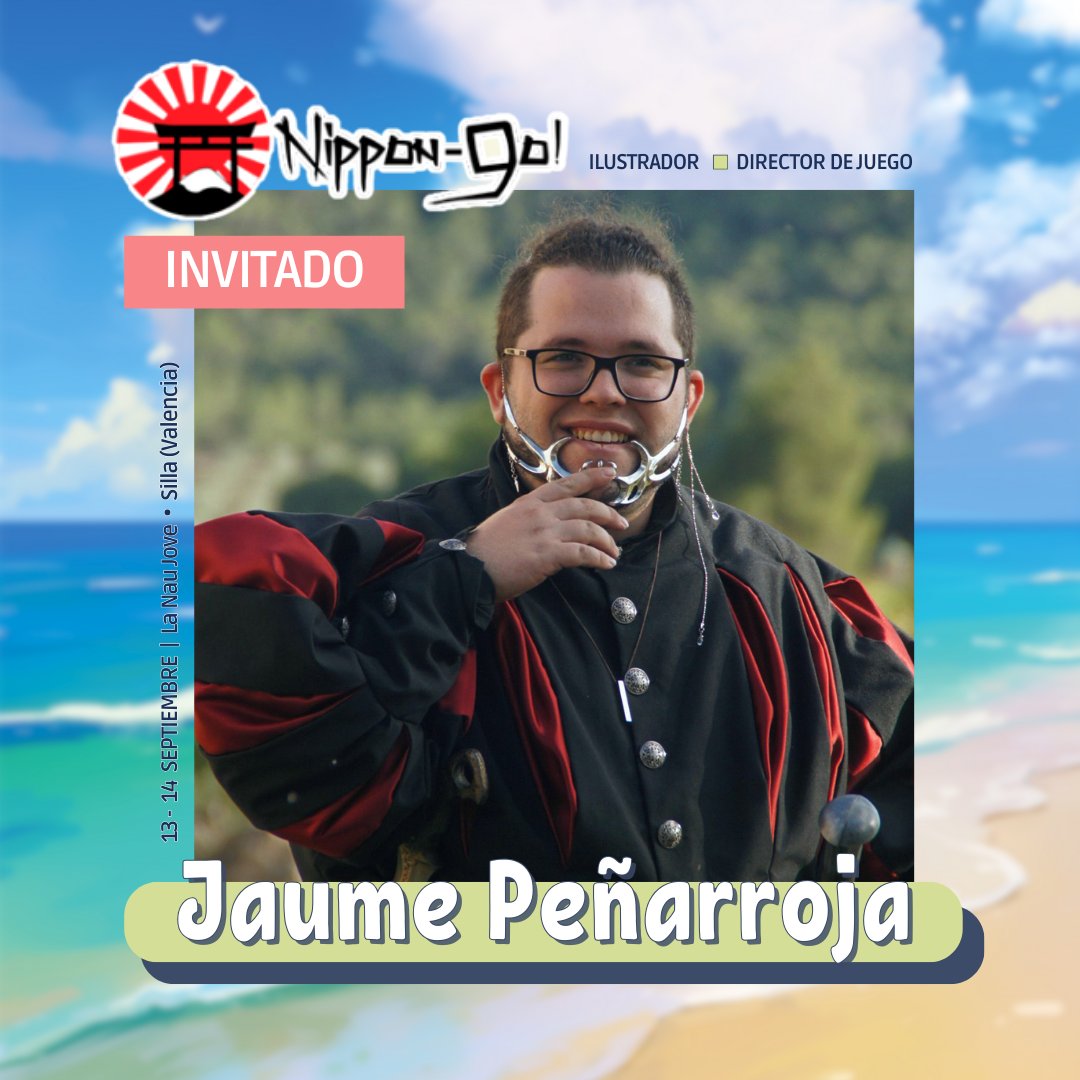 🎨 Jaume Peñarroja Sánchez, ilustrador, diseñador, GM y autor de Crónicas de Ériandos, es también presidente de El Arcano 🔥

Este sábado 13 a las 18:00h será jurado del Concurso de Cosplay de Personajes de Rol Originales (OC). ¡No te lo pierdas! 🎭🧙‍♂️