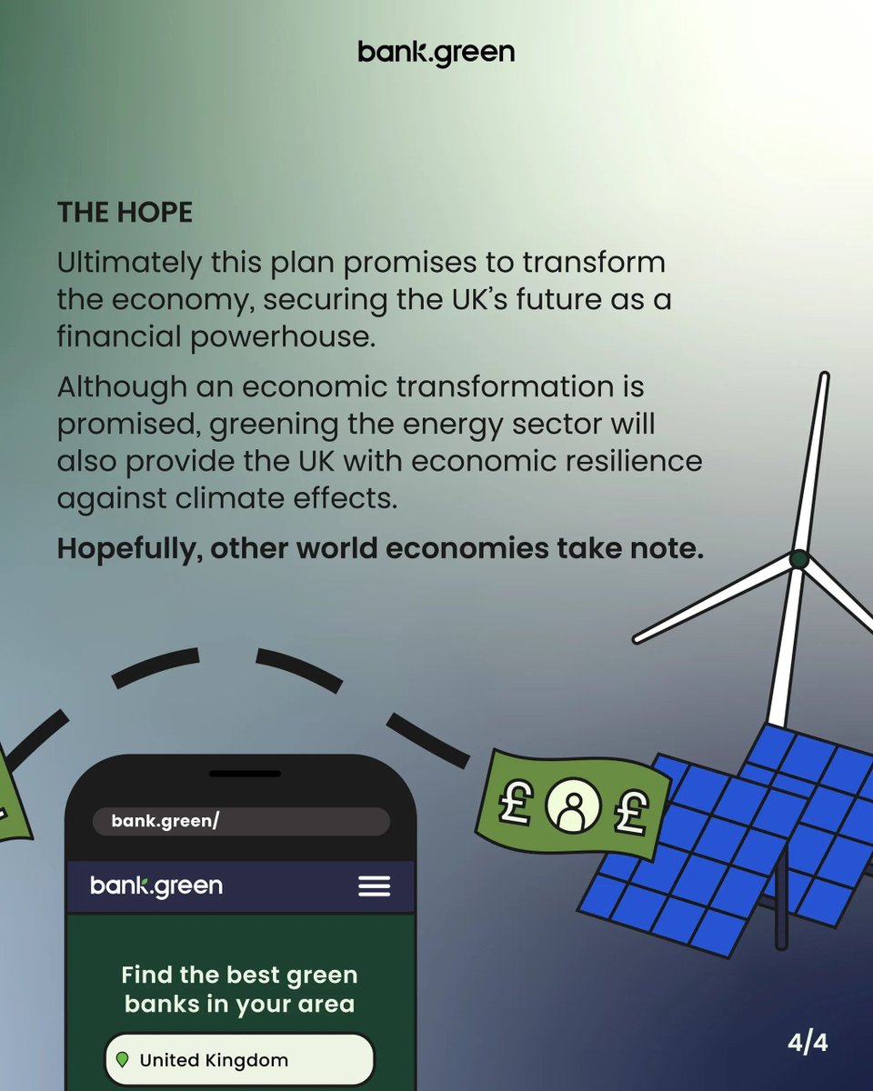 🌍 The UK plans to become the sustainable finance capital of the world, but how? 

Read the full article by clicking the link in our bio.

#bankgreen #sustainablebanking #climatechange #sustainability #finance #energy #cleanenergy