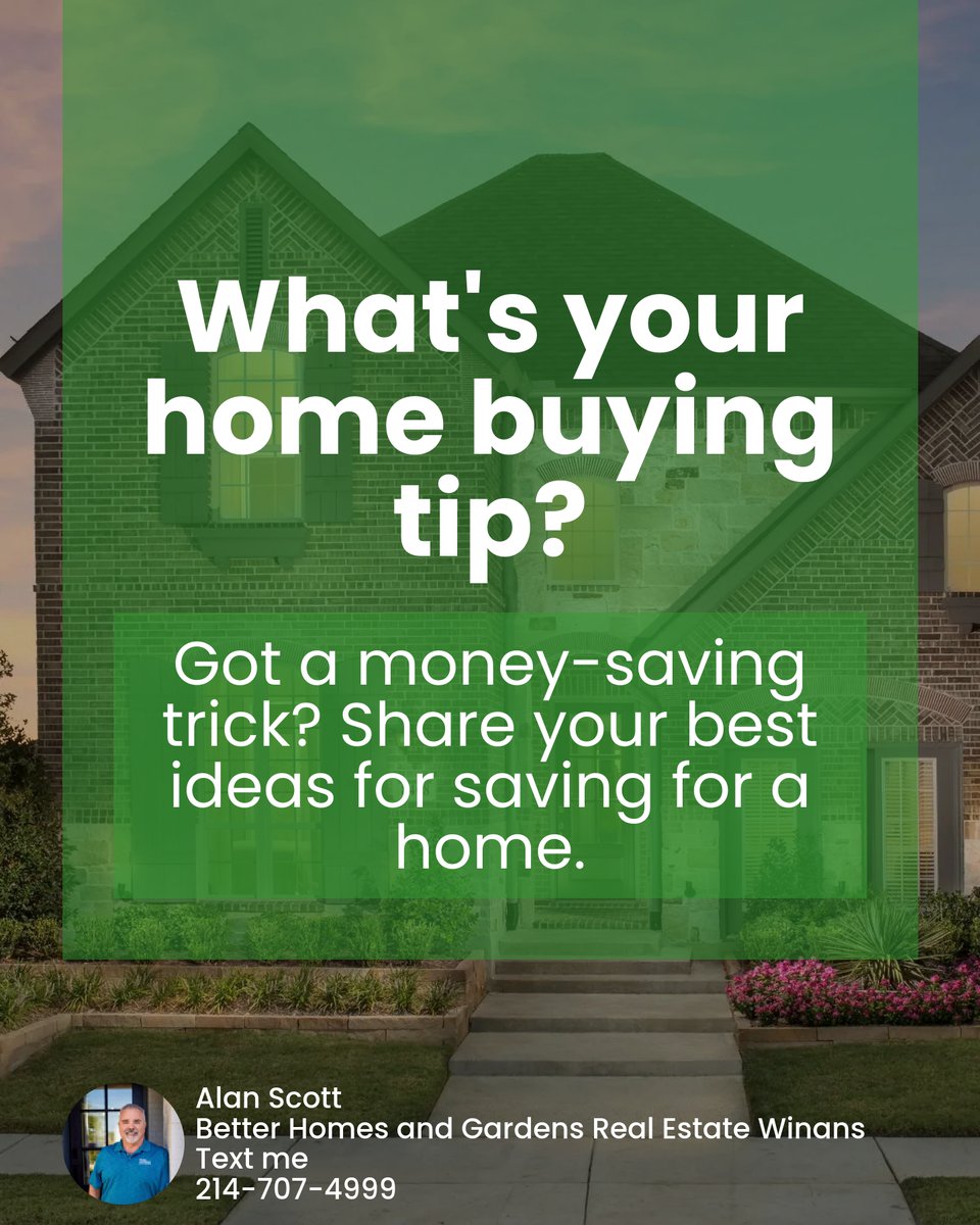AlanScott444's tweet image. 🚀 Ready to break free from renting? 🌟 Start today by setting a monthly savings goal, brew your coffee at home to save, &amp;amp; check your credit score regularly. Little changes lead to big keys! 🗝️ What's your next home savings hack? #FirstHomeGoals
