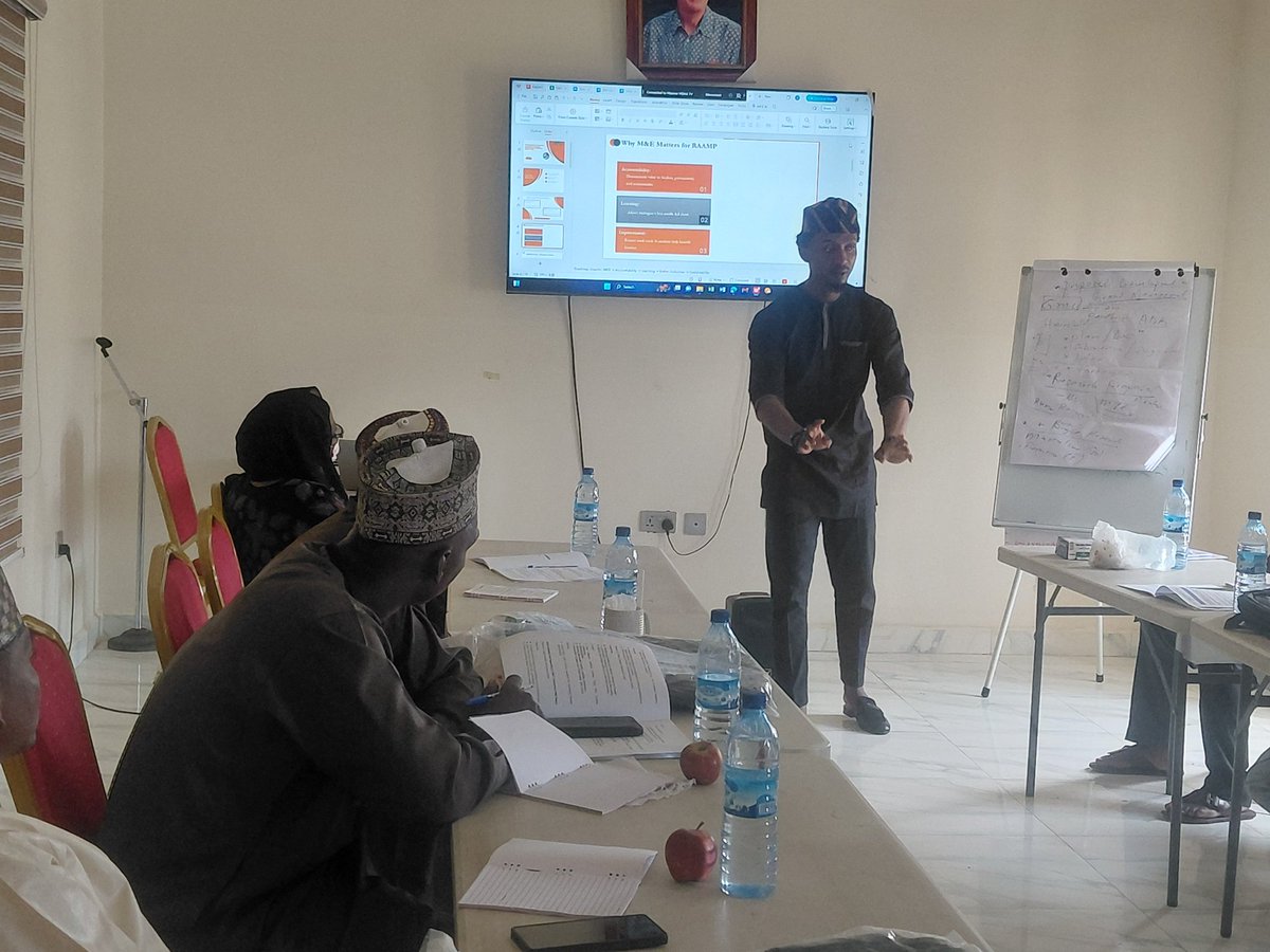Ongoing: Training on Project Management &amp; Proposal Development for the Rural Access &amp; Agricultural Marketing Project Staff, Sokoto by <a href="/ICTAdvocates/">CITAD</a>. <a href="/iam_otarion/">Jhn Otaro</a>, CITAD's M&amp;E Officer taking the participants aspect of Monitoring &amp; Evaluation <a href="/YZYau/">Yunusa Ya'u</a> <a href="/a_sabo12/">Ali Sabo</a> <a href="/IsahAzare2/">Isah Azare</a>
