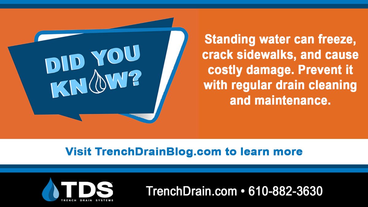 💧❄️Did you know? 
Standing water freezes in sidewalk cracks, causing costly damage.
 ✅Drains stop puddles
 ✅Pre-winter cleaning prevents blockages
 ✅Regular maintenance = safe, long-lasting concrete
🔗 Learn more: drainagekits.com/blogs/drainage…
#WinterMaintenance #DrainageSolutions