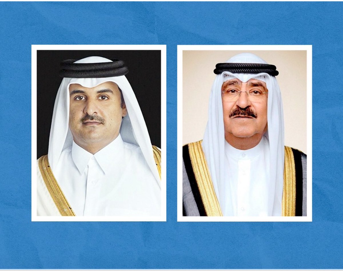 حضرة صاحب السمو أمير البلاد الشيخ مشعل الأحمد الجابر الصباح يجري اتصالًا هاتفيًّا بأخيه حضرة صاحب السمو الشيخ تميم بن حمد آل ثاني أمير دولة قطر عبر سموه خلاله عن استنكار دولة الكويت الشديد للعدوان الإسرائيلي السافر على دولة قطر

- سموه أكد وقوف دولة الكويت التام إلى جانب الأشقاء