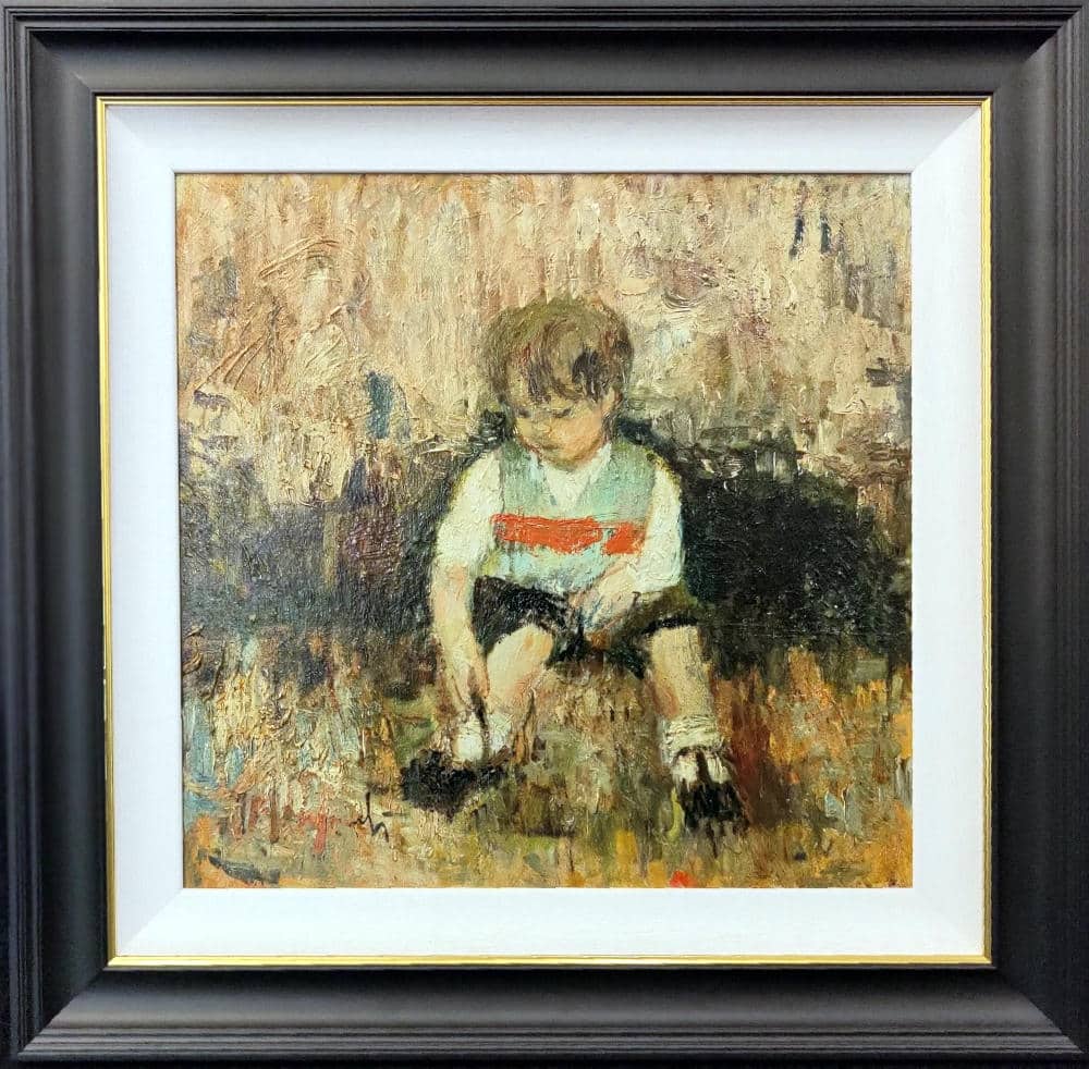 ‘Buckle my shoe’ oil on board, 
20 x 20 inches (image).

enquiries <a href="/HepplestoneArt/">Hepplestone Fine Art</a>