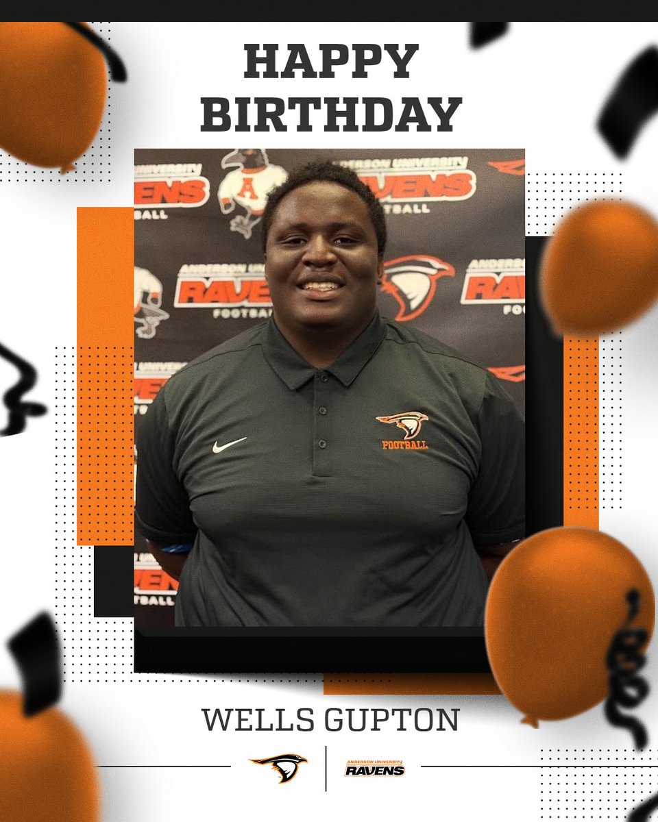 Join us in wishing a Happy Birthday to Sophomore Defensive Lineman, Wells Gupton!🎉🥳🎂