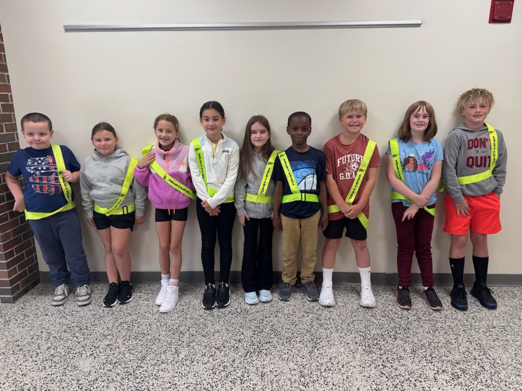 Our first group of Safety Patrol is set! Wildcats, remember- leaders lead by example! Proud of our students stepping up to keep our school safe! 🐾🐯 <a href="/WestGeneseeCSD/">West Genesee Schools</a>