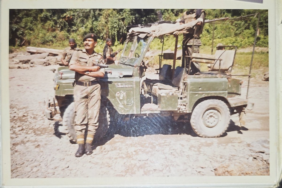 This battered Jonga (a light veh of the #indianarmy) long since phased out, served me very well as company cdr back in the 90s in counterinsurgency ops in the NE. It could cross shallow water streams,negotiate cross country terrain, jungles &amp; never failed me.Miss those heady days