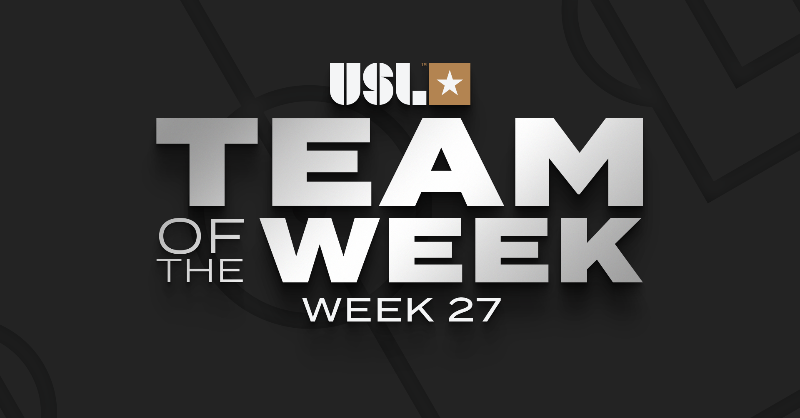 USLChampionship's tweet photo. 𝙈𝙖𝙠𝙞𝙣𝙜 𝙬𝙖𝙫𝙚𝙨 in Week 27 🌊

Find out which ballers made our latest Team of the Week! 👇