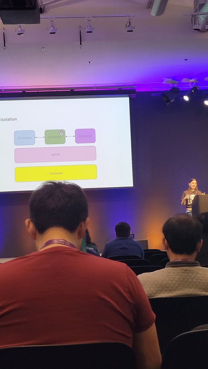 AudraMonte's tweet image. Marina Moore is on stage now at KCD SF Bay Area, teaching us container isolation for secure multi-tenancy.
#CloudNativeCommunity #KubernetesCommunity @CloudNativeFdn @KubernetesDays