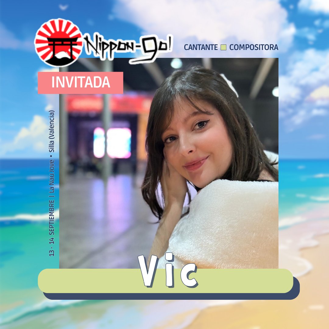 🎤 Vic, intérprete, compositora y Kaigai Idol, lleva 9 años brillando en eventos de cultura japonesa 🌟

Ganadora y jurado en múltiples concursos como Japan Weekend, Nippon-Go! o Just Sing! ¡Este año será jurado en el Concurso de Karaoke de NipponGo! 🎶✨