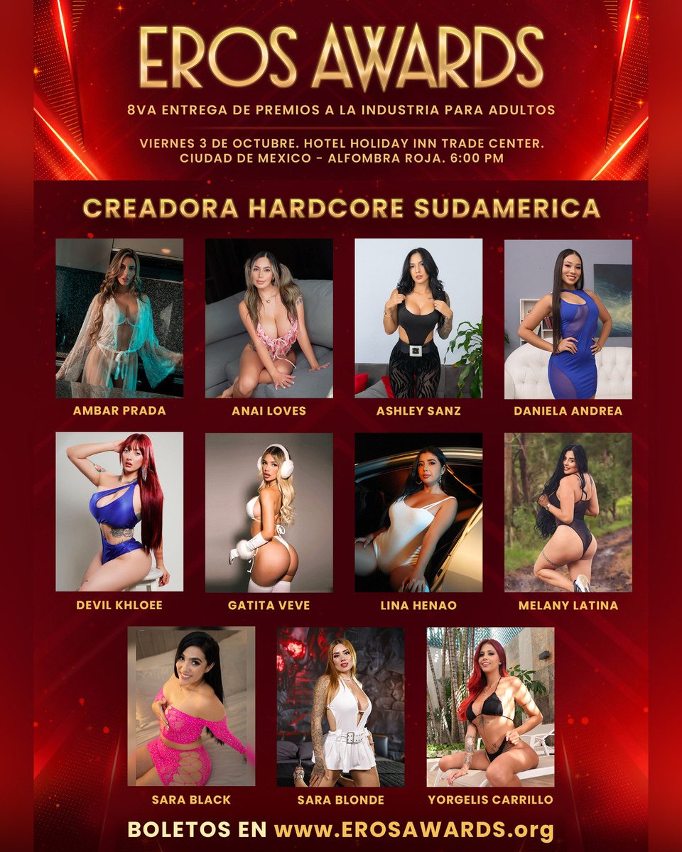 Vota por tu CREADORA HARDCORE SUDAMÉRICA favorita!

🔸MENCIONA A TU FAVORITA, CADA MENCIÓN ES UN VOTO 🗳️

⚠️(Solo se tomarán en cuenta una mención por usuario)