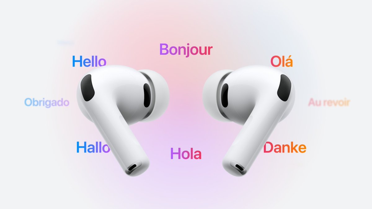 AirPods Pro 3には、「ライブ翻訳」機能が搭載されます。
AirPods 3をつけてオンにすると、周囲で話されている外国語がまるっと自分の指定した言語に翻訳されます。翻訳っていうか、通訳ですね。

iPhoneでは翻訳の読み上げが可能なので、組み合わせれば外国語でのコミュニケーションにも困らない？