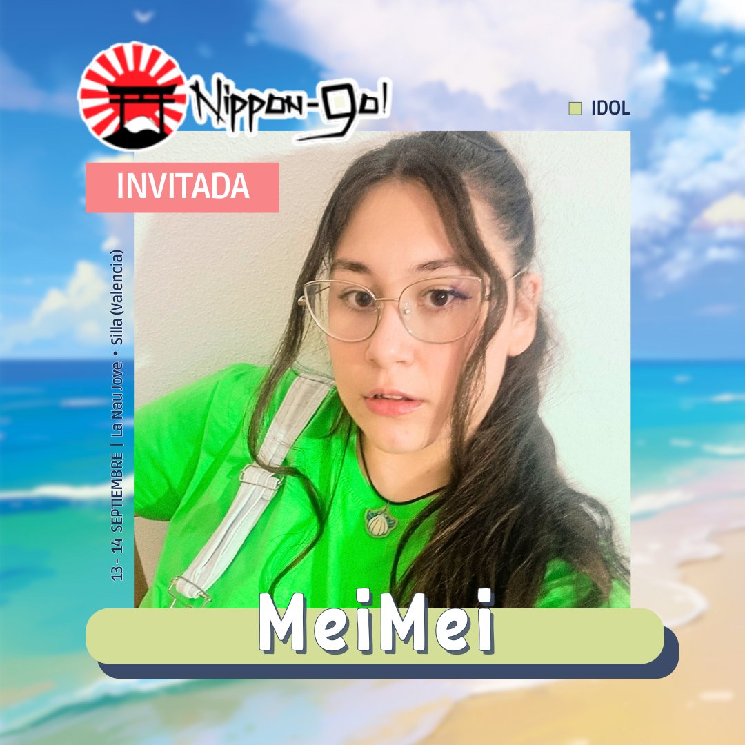 🎤 Mei Mei, idol sirena de la terreta 🧜‍♀️ debutó como Kaigai Idol en noviembre 2023 en Japan Weekend Valencia.

Ha actuado por toda España, ganó el karaoke de Villa-Real en 2024 y fue jurado en 2025. ¡Pronto lanza su primera canción original! 🦈✨